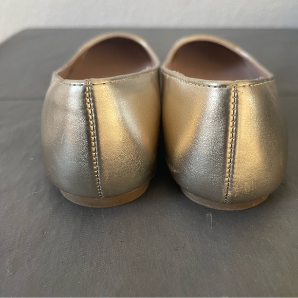 The Children’s Place Gold and Glitter Slip on Ballet Type Shoes Size 12 - Picture 5 of 8